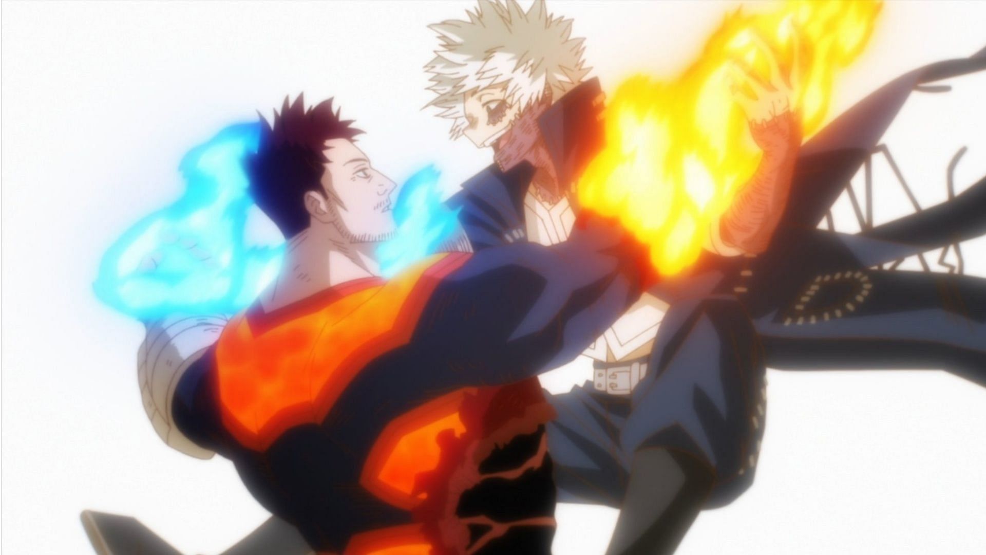Endeavor and Dabi as seen in the anime (Image via Bones)